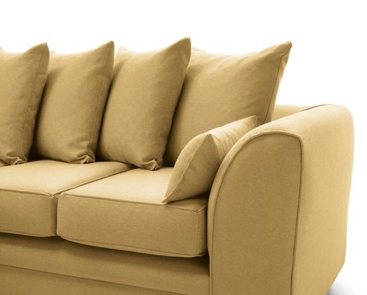 Darcy Left Hand Facing Corner Sofa-Mustard