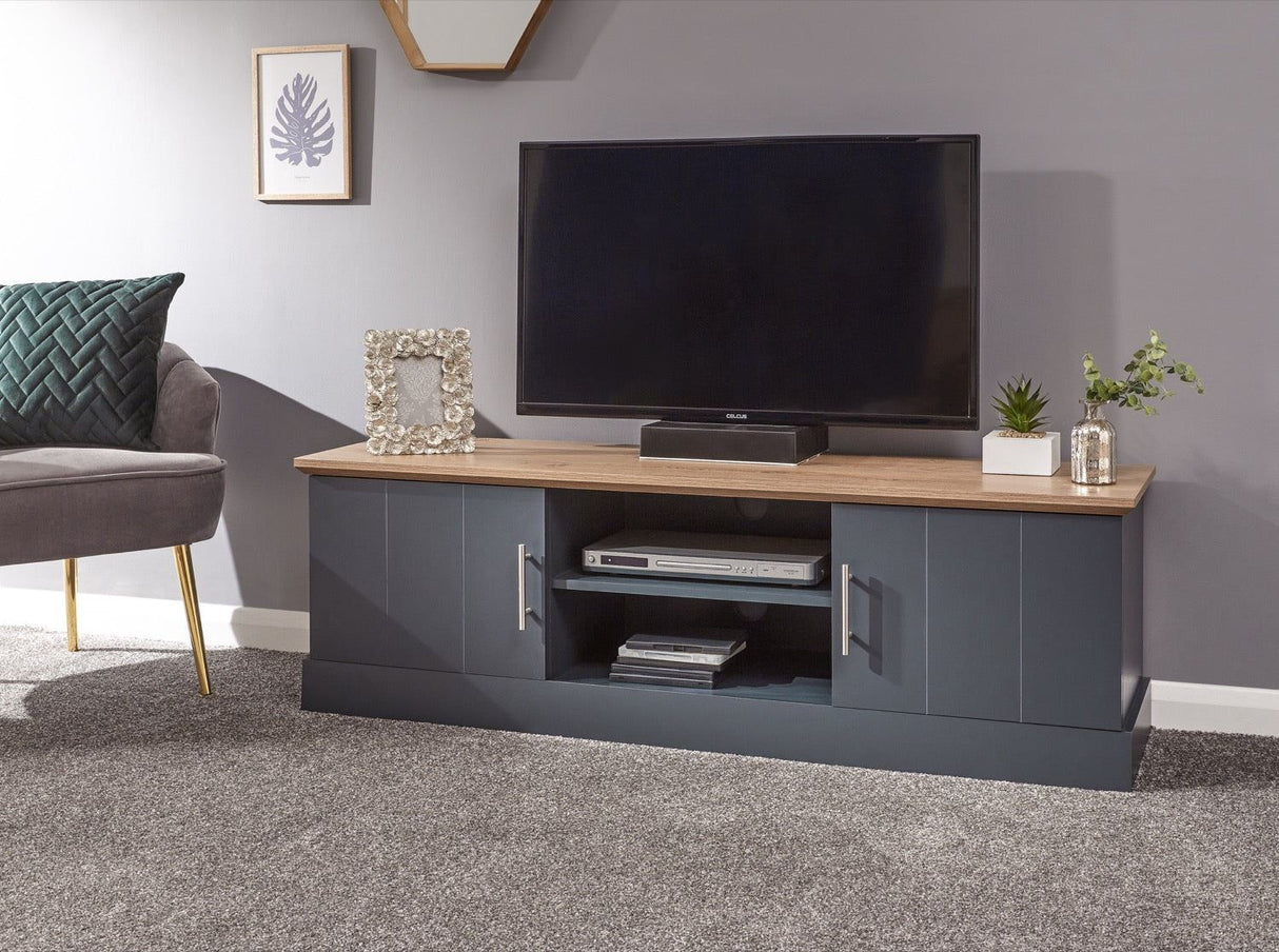 Kendal Large TV Unit Slate Blue