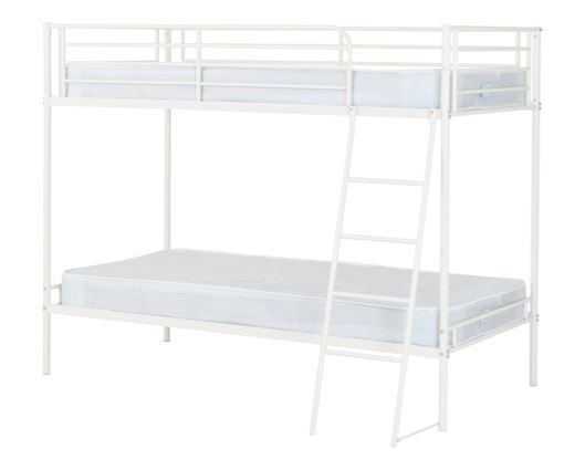 Brandon 3' Bunk Bed - White