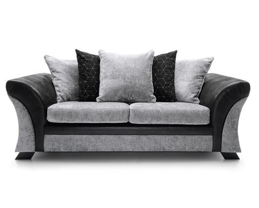 Farrow 3 Seater - Black & Charcoal