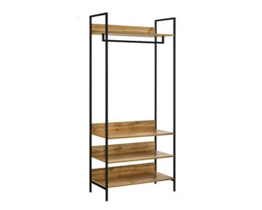 Zahra Open Wardrobe with 4 Shelves