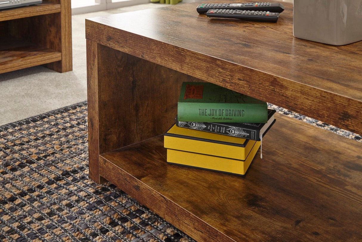 Jakarta Coffee Table with Shelf Mango