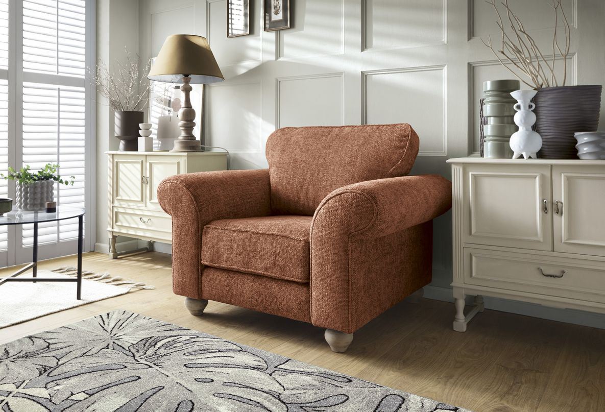 Ingrid Armchair - Burnt Orange