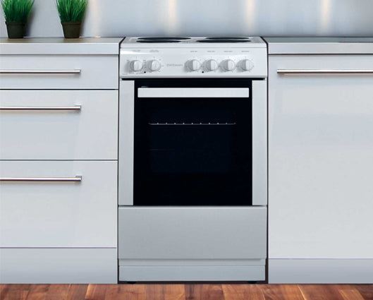 Statesman DELTA50W 50cm Single Cavity Electric Cooker with Solid plate Hob