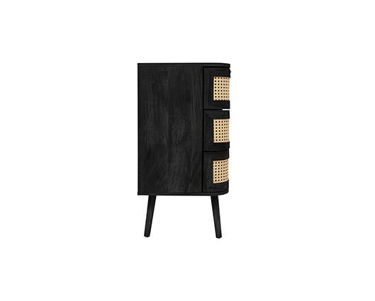 Noah 6 Drawer Chest - Black