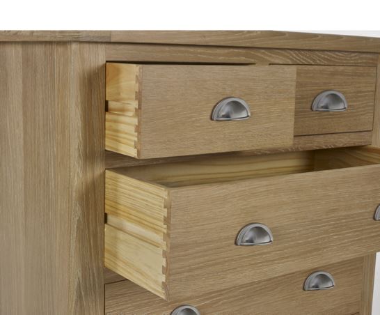Memphis Limed Oak 3 + 2 Drawer Chest