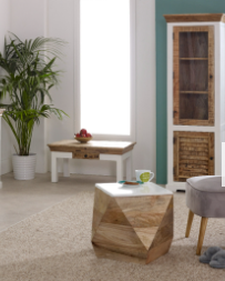 Alfie Wood Bookcase/Display Cabinet - 3 Shelves & 1 Doors