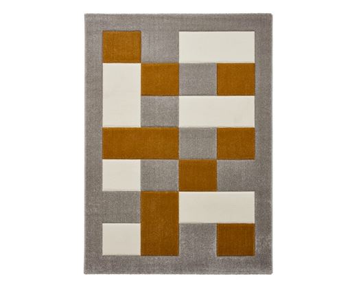 Brooklyn BRK04 Grey/Yellow - 120 x 170