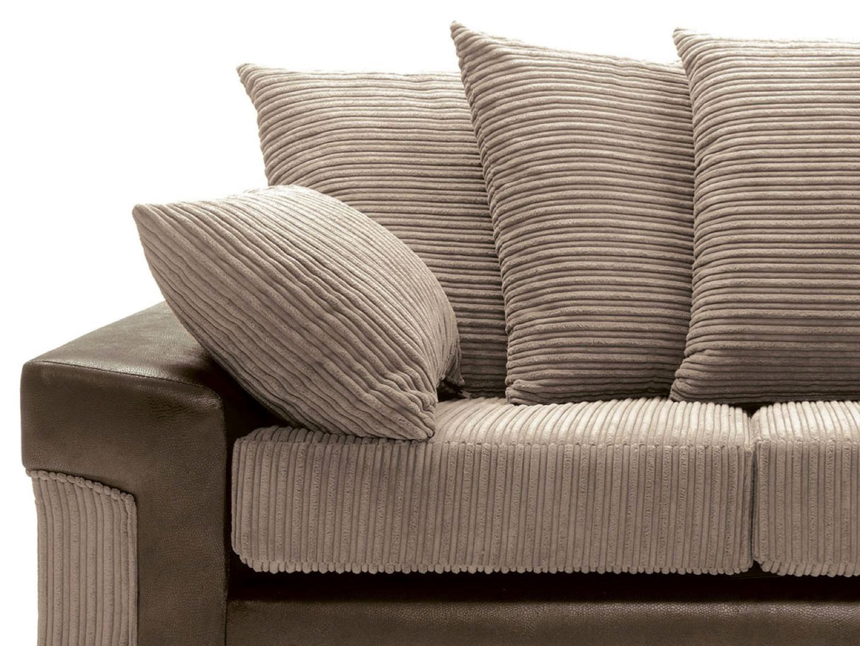 Dino 3 Seater- Brown & Beige