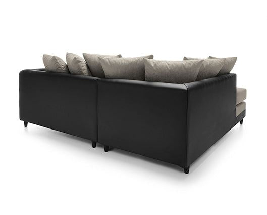 Dylan Left Hand Facing Corner Sofa-Brown & Beige