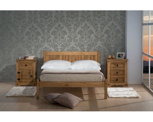 Rio Double Bed - Waxed Pine