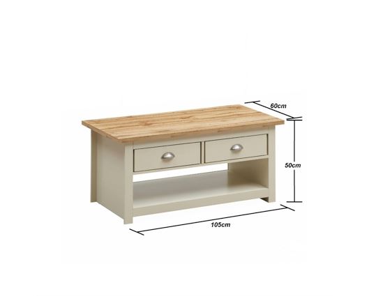 Lisbon 2 Drawer Coffee Table