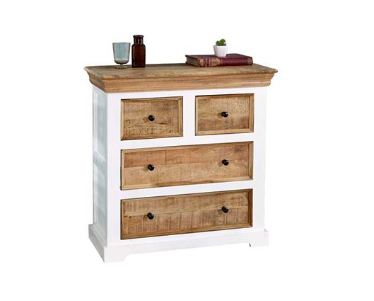 Alfie Solid Mango Wood 4 Chest Of Drawers