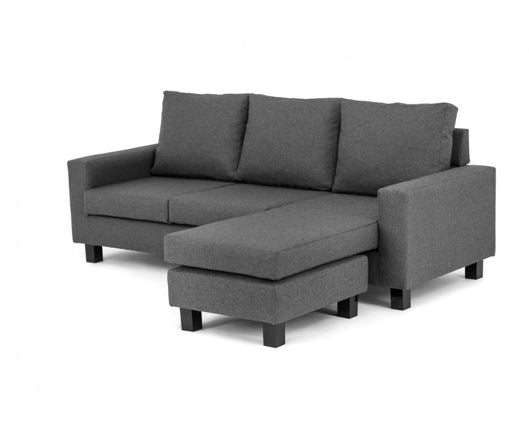 Capri Right Facing Corner Sofa - Dark Grey