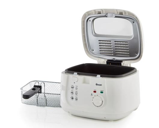 Swan 2.5L Square Fryer White