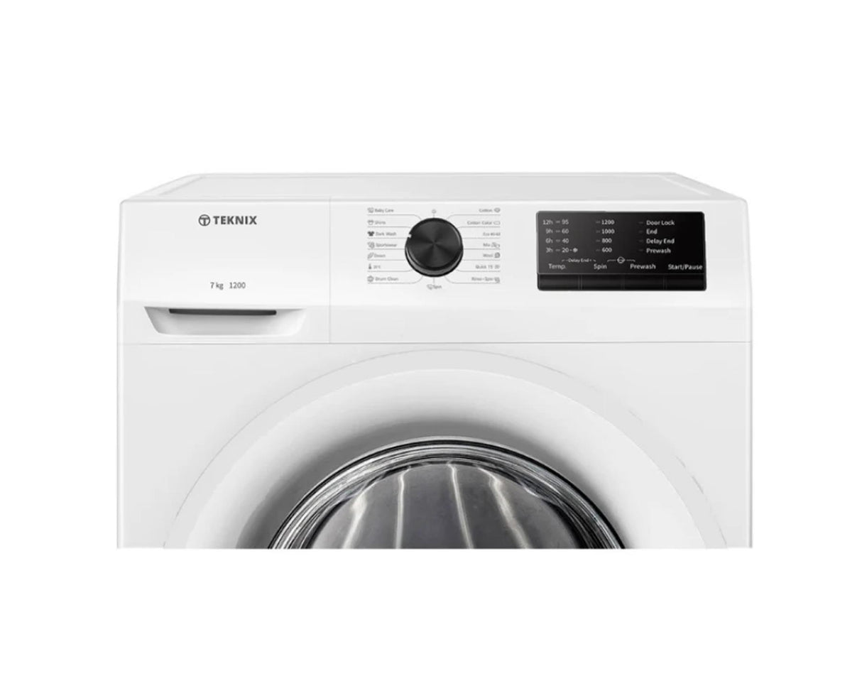 Teknix TKW7122HW 7kg 1200 spin Washing Machine