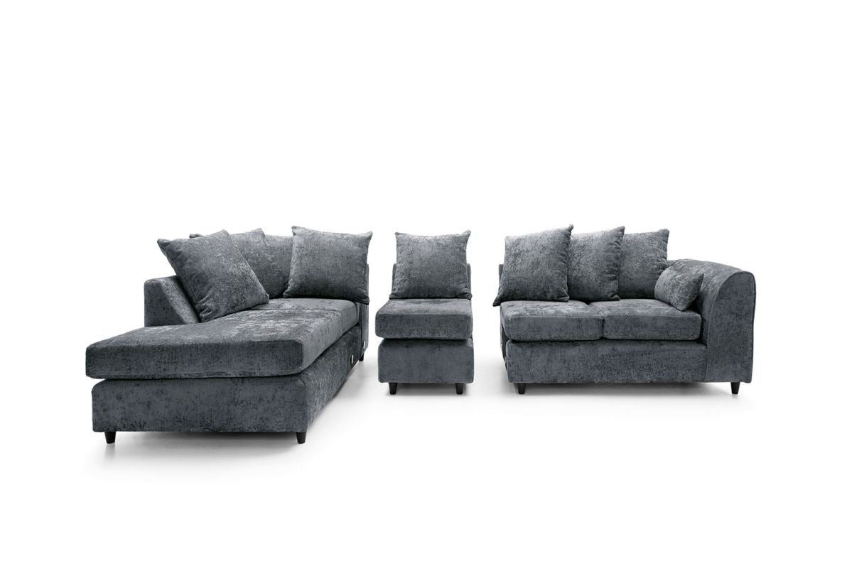 Harriet Left Facing Corner Plus - Dark Grey