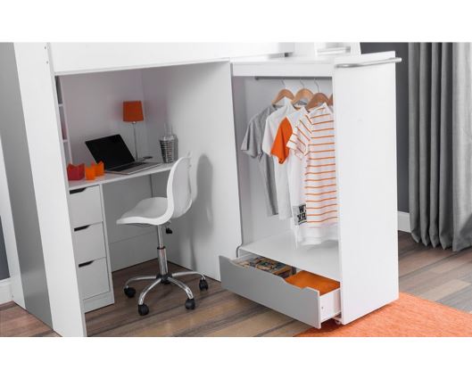 PEGASUS HIGHSLEEPER WHITE / SILVER