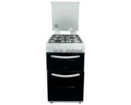 Statesman GTL50W 50cm Twin Cavity Gas Cooker With Lid White