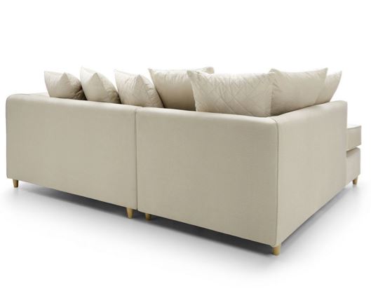 Chicago Left Hand Facing Corner Sofa-Cream