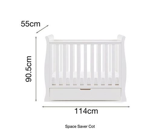 Stamford Space Saver Cot - White