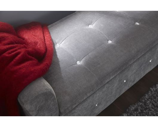 Verona diamante window seat grey chenille