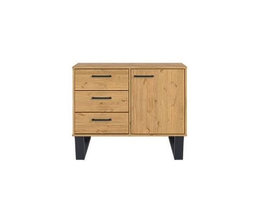 Texas Small Sideboard with 1 Door, 3 Drawers