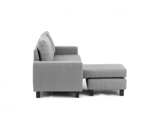 Capri Left Facing Corner Sofa - Light Grey