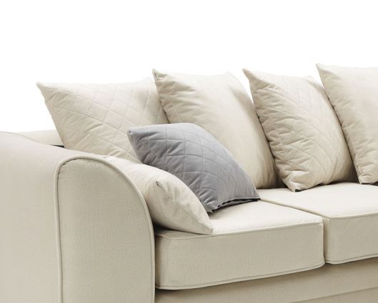 Chicago Right Hand Facing Corner Sofa-Cream