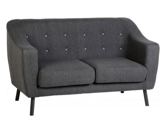 Ashley 2 Seater Sofa - Dark Grey Fabric