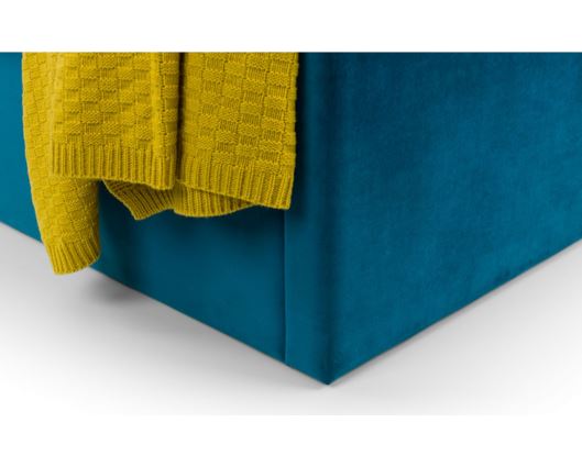 Langham Scalloped Headboard Storage Bed 180CM - Teal