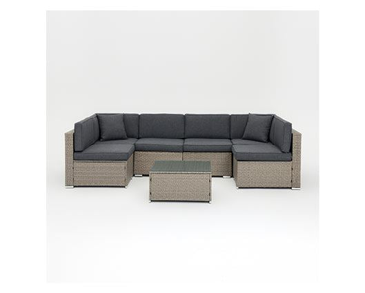 Catina Light Grey Modular Set w/ Grey Cushions