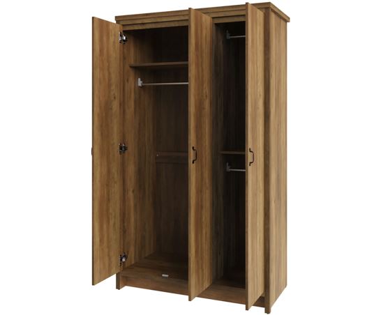 Boston 3 Door Wardrobe Knotty Oak