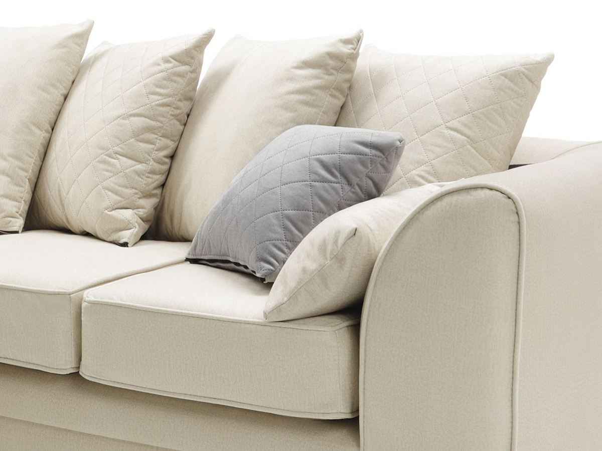 Chicago Left Hand Facing Corner Sofa-Cream