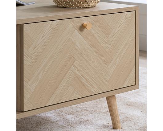 Herringford 1 Drawer Coffee Table - Oak