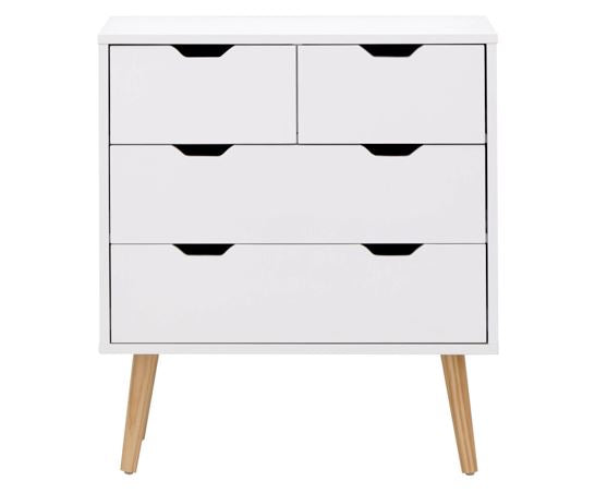 Nyborg 2+2 Drawer Chest White