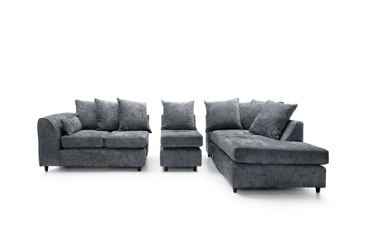 Harriet Right Facing Corner Plus - Dark Grey