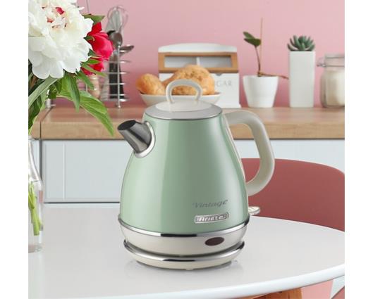 Ariete 1 Litre Retro Style Cordless Jug Kettle - Green