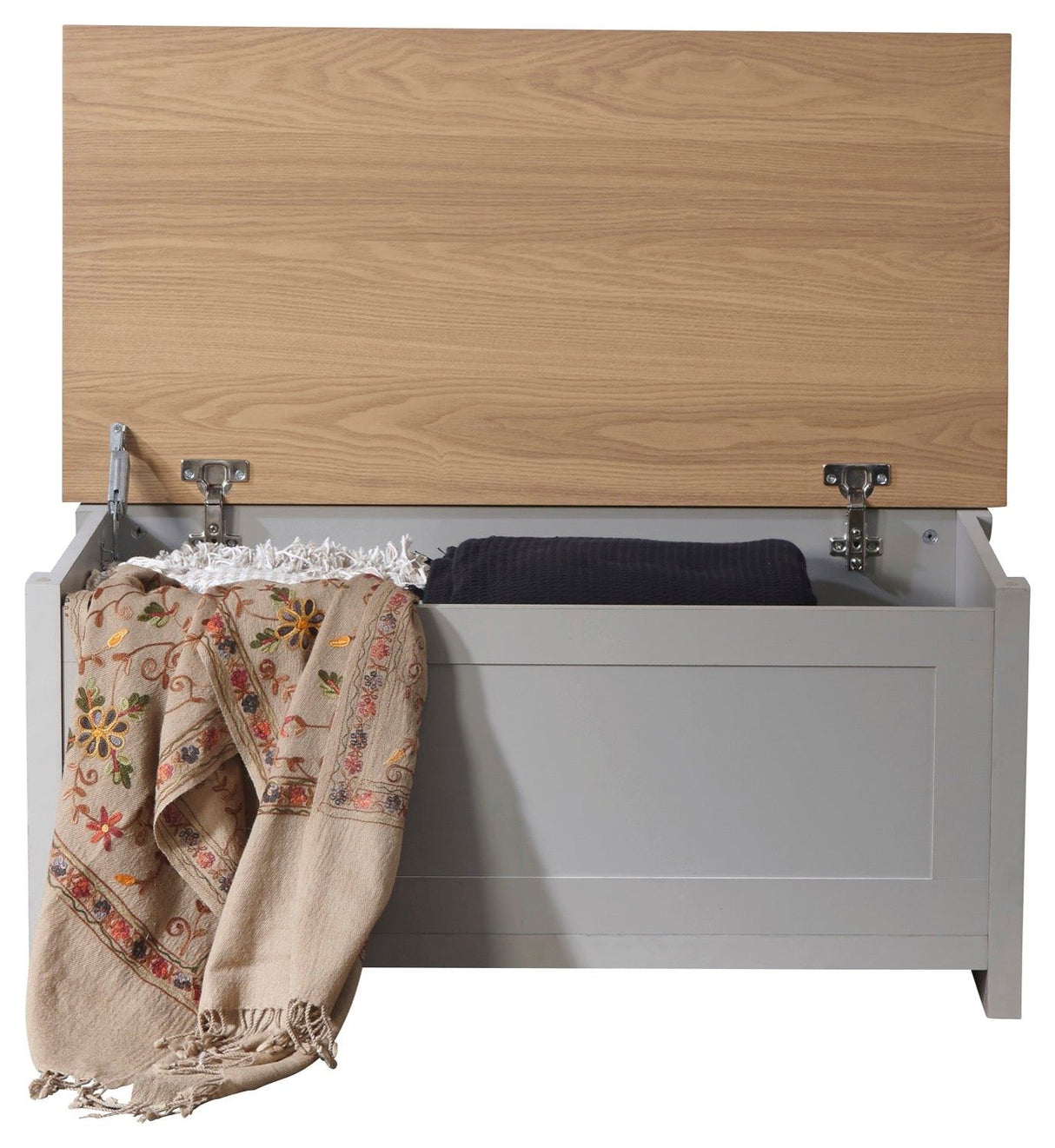 Lancaster ottoman storage grey