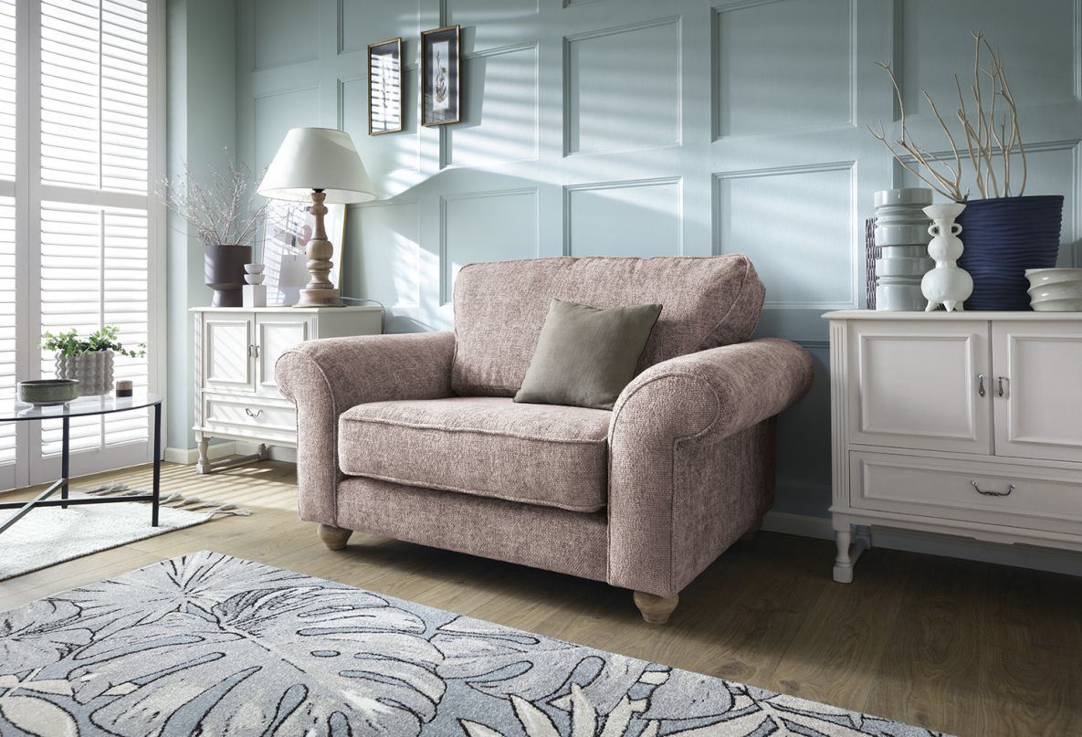 Ingrid Love Seat - Woodrose