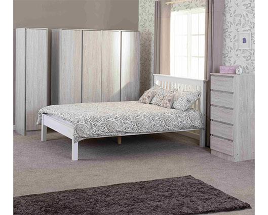 MONACO 4' LOW END BED - WHITE