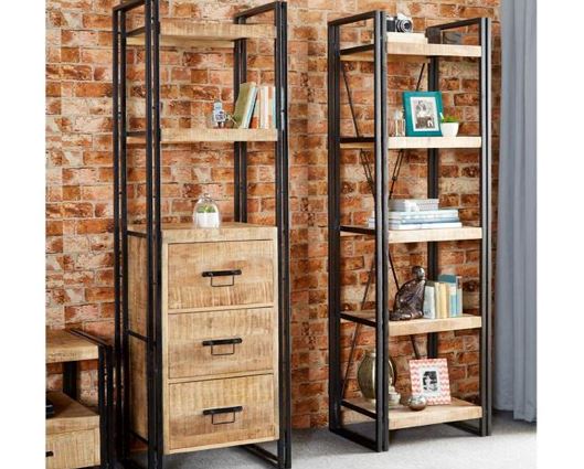 COSMO INDUSTRIAL SLIM BOOKCASE