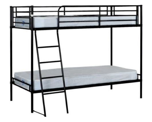 Brandon 3' Bunk Bed - Black