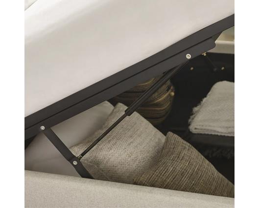 Maddock Ottoman Storage Double Bed - Beige