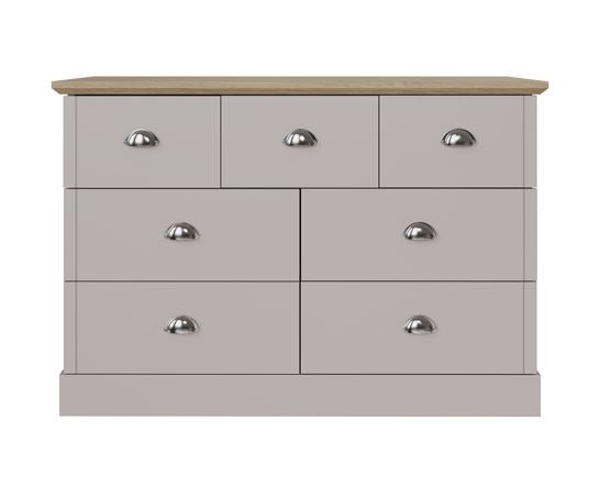 Kendal 4+3 Drawer Chest Grey