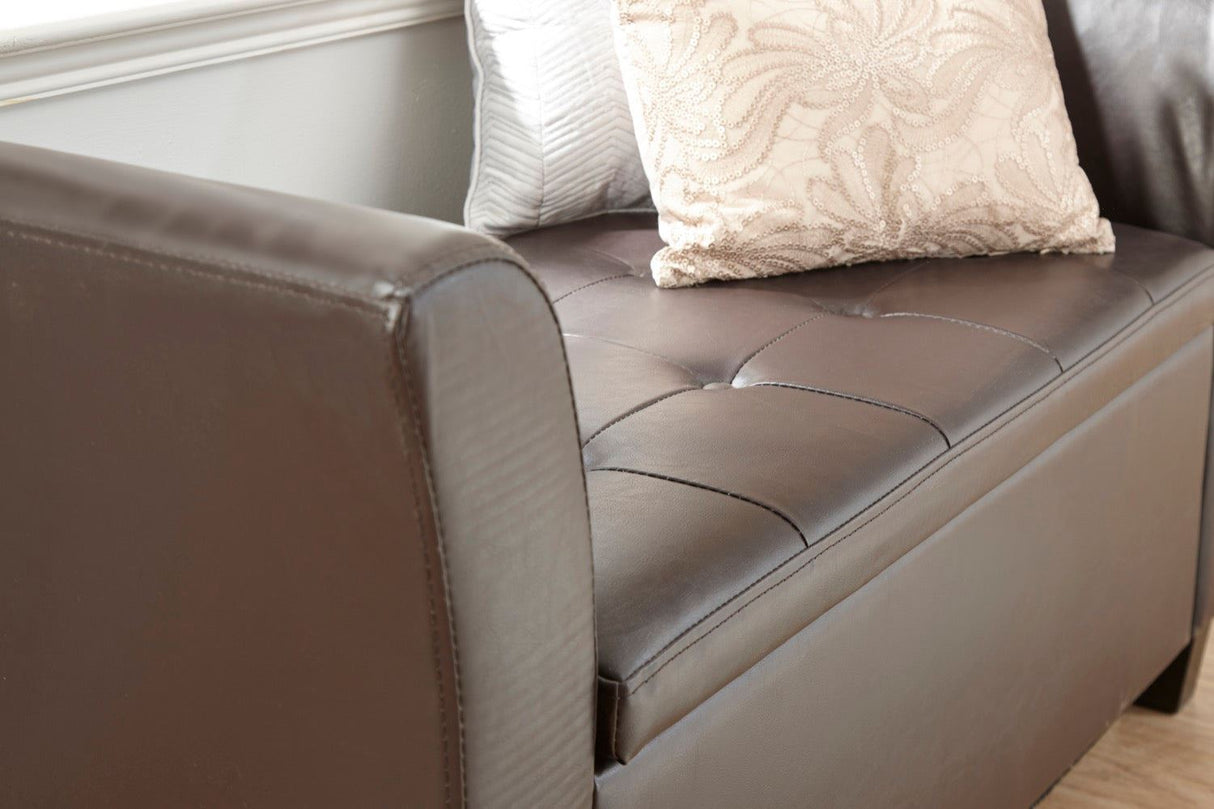 Verona window seat brown PU