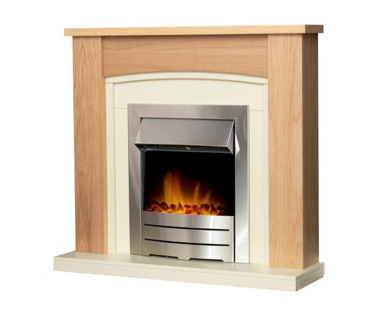 Chilton in Oak & Cream with Colorado Brushed Steel