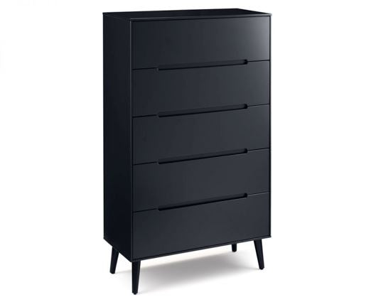 ALICIA 5 DRAWER CHEST - ANTHRACITE
