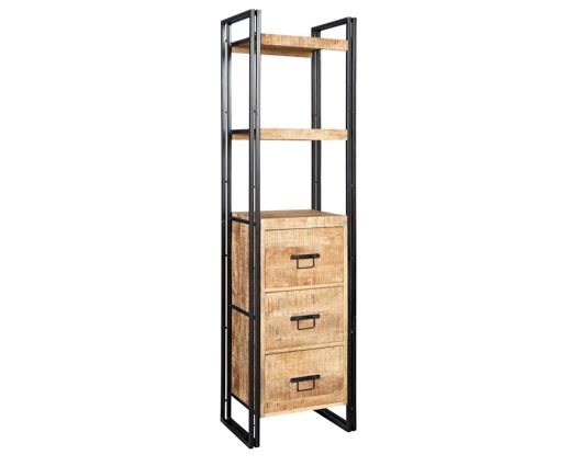 COSMO INDUSTRIAL SLIM BOOKCASE