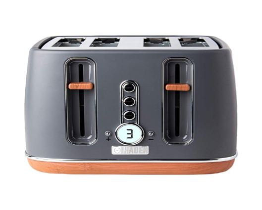 Haden Dorchester Toaster 4 Slice Grey